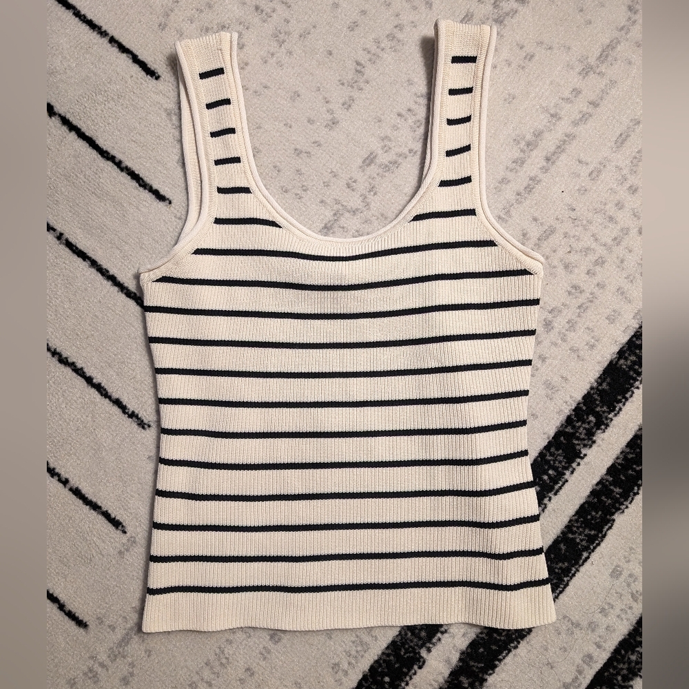 DISSH Billie Butter Stripe Knit Tank Top size XL